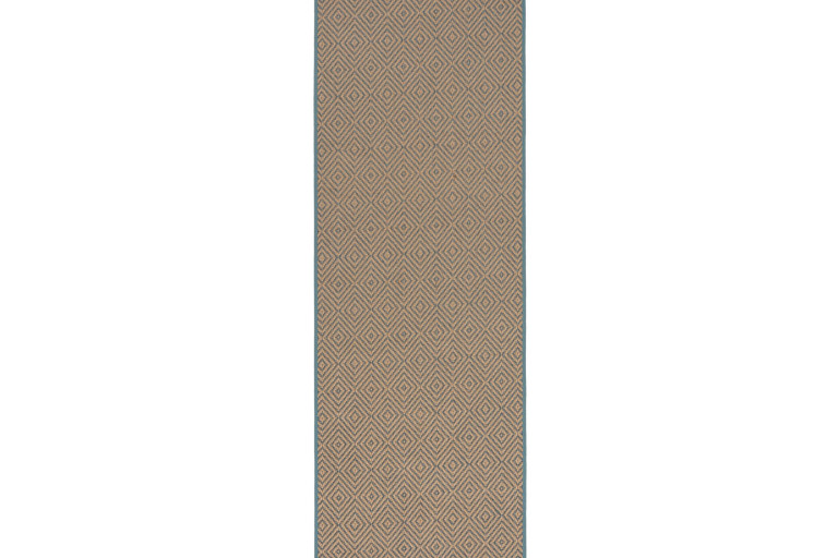 Běhoun Geometric Jute Blue