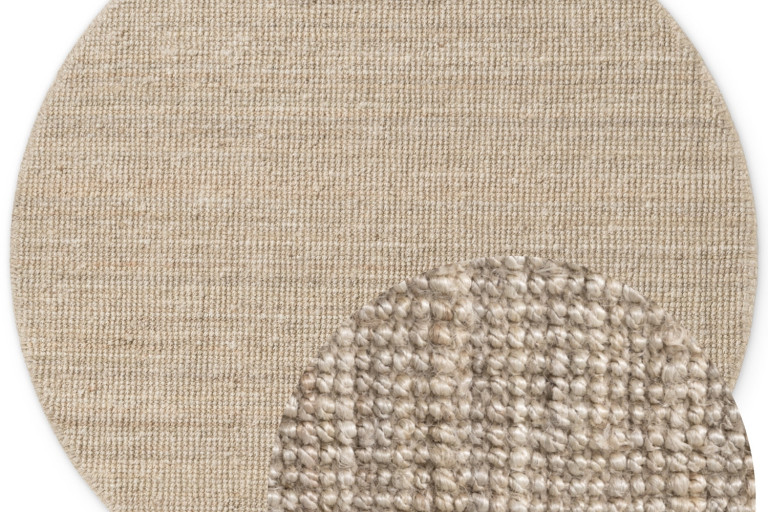 Kusový koberec Jaipur Ivory/White kruh