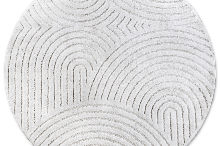 Kusový koberec New York 106203 White kruh