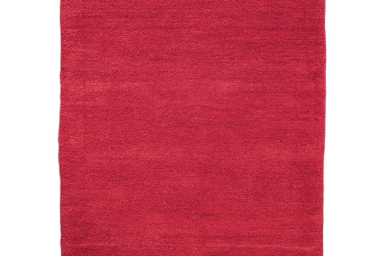 Ručně všívaný kusový koberec Asra wool červená