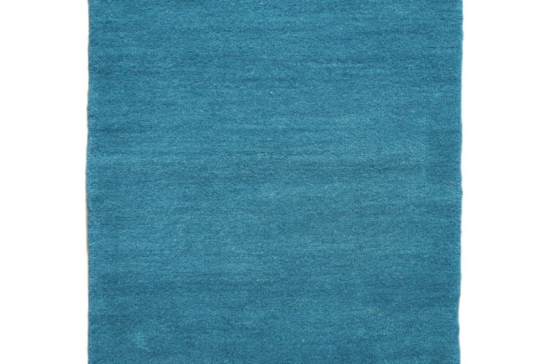 Ručně všívaný kusový koberec Asra wool petrolej
