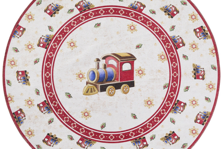 Kusový koberec Villeroy & Boch Toy's delight 106276 Cream, Red kruh