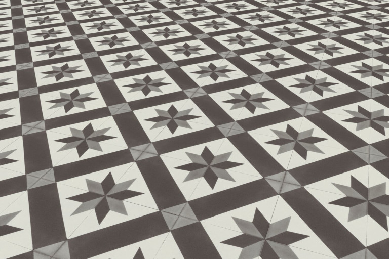 PVC Taralay Libertex - Gerflor Cordoba Black and White 2226 - zátěžová třída 34