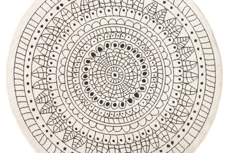 Kusový koberec Twin-Wendeteppiche 103101 creme schwarz