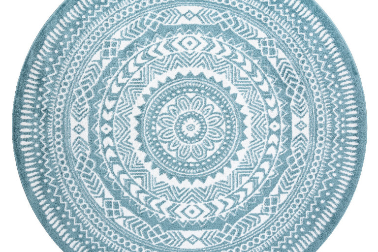 Kusový koberec Napkin blue kruh