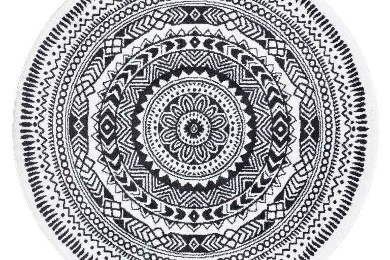 Kusový koberec Napkin grey kruh