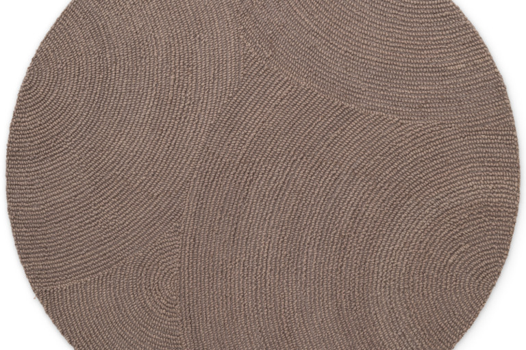 Kusový koberec Eleni Taupe kruh
