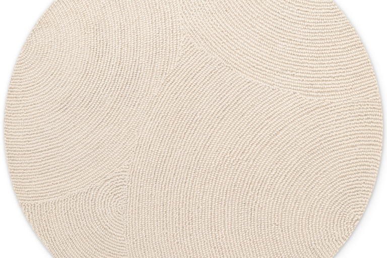 Kusový koberec Eleni Natur Weiß kruh