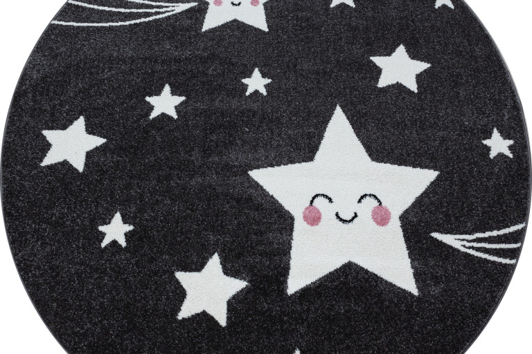 Kusový koberec Kids 610 grey kruh