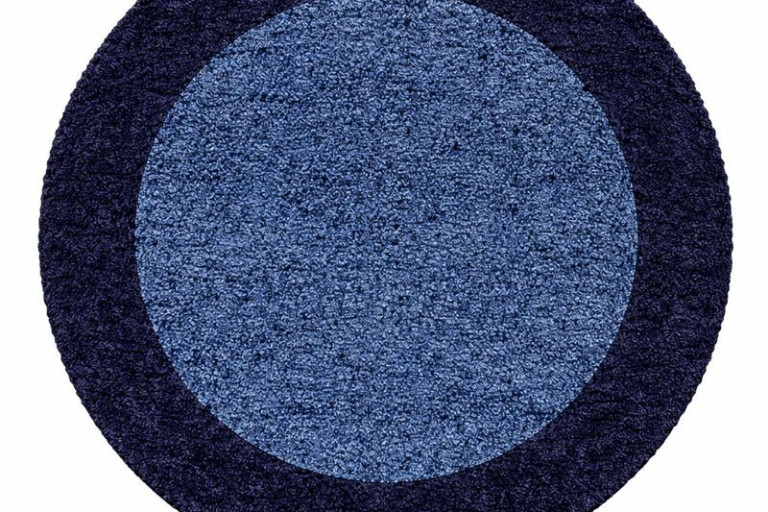 Kusový koberec Life Shaggy 1503 navy kruh