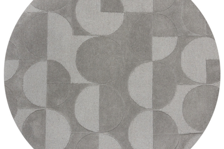 Kusový koberec Moderno Gigi Grey kruh