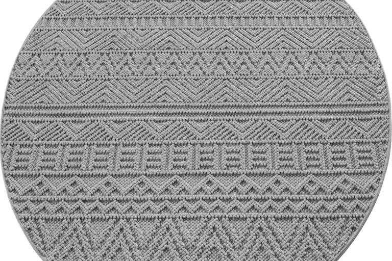 Kusový koberec Helix 2202 silver kruh