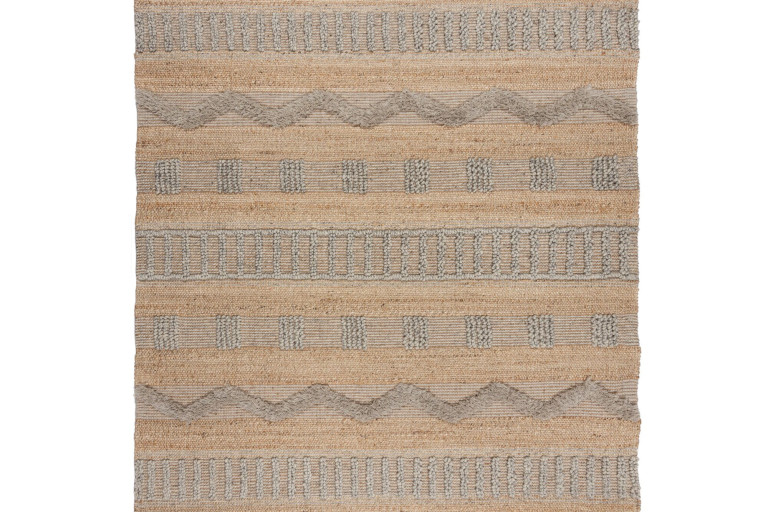 Kusový koberec Jubilant Medina Jute Natural/Grey
