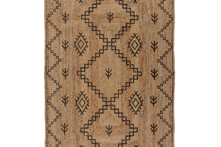 Kusový koberec Printed Jute Rowen Natural/Black