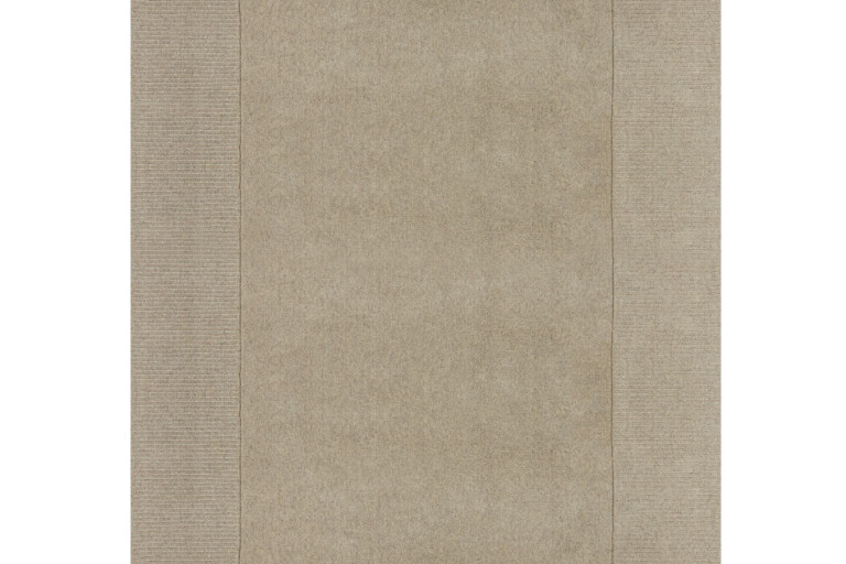 Kusový ručně tkaný koberec Tuscany Textured Wool Border Natural