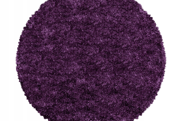 Kusový koberec Fluffy Shaggy 3500 lila kruh