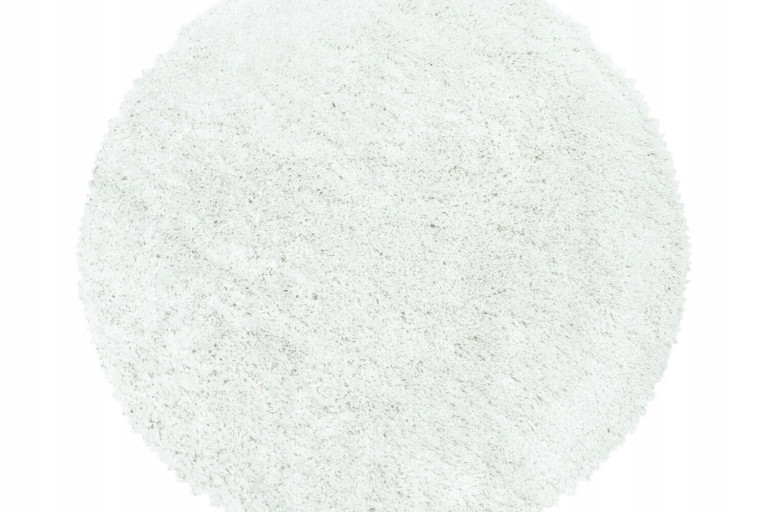 Kusový koberec Fluffy Shaggy 3500 white kruh