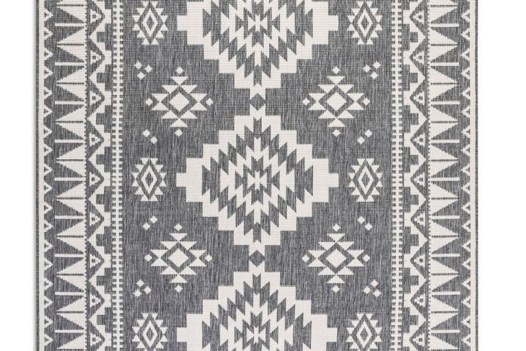 Kusový koberec Gemini 106018 Silver z kolekce Elle – na ven i na doma