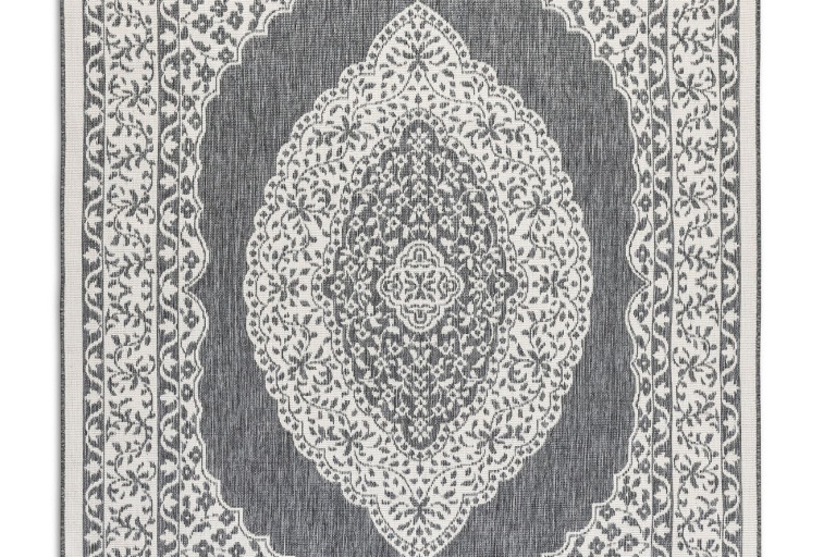 Kusový koberec Gemini 106023 Silver z kolekce Elle – na ven i na doma