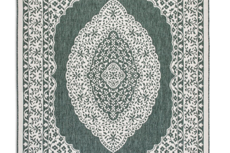 Kusový koberec Gemini 106025 zelený, oboustranný – na ven i na doma