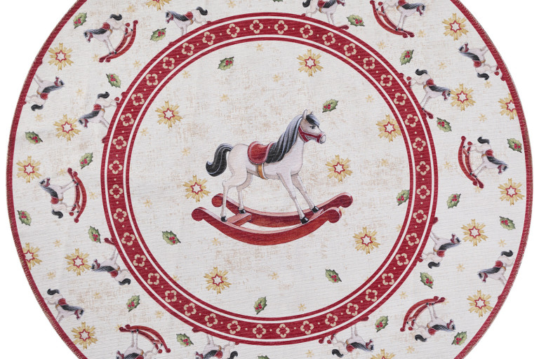 Kusový koberec Villeroy & Boch Toy's delight 106275 Cream, Red kruh