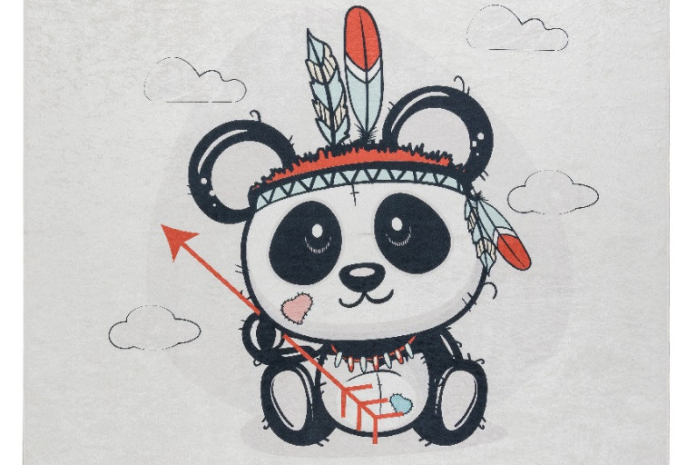 Dětský kusový koberec Bambino 1129 Panda cream