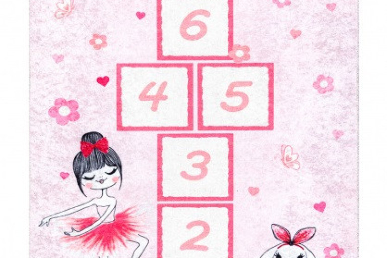 Dětský kusový koberec Junior 51828.802 Ballerina pink