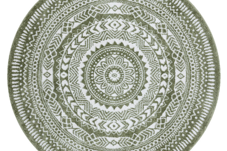 Kusový koberec Napkin green kruh