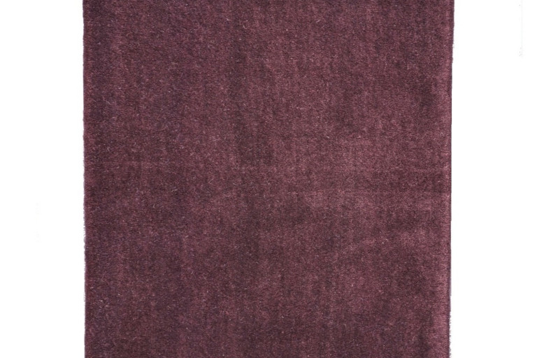 Ručně všívaný kusový koberec Asra wool tm. fialová