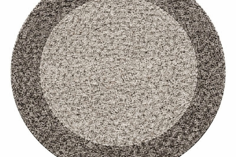 Kusový koberec Life Shaggy 1503 taupe kruh