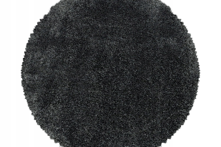 Kusový koberec Fluffy Shaggy 3500 grey kruh