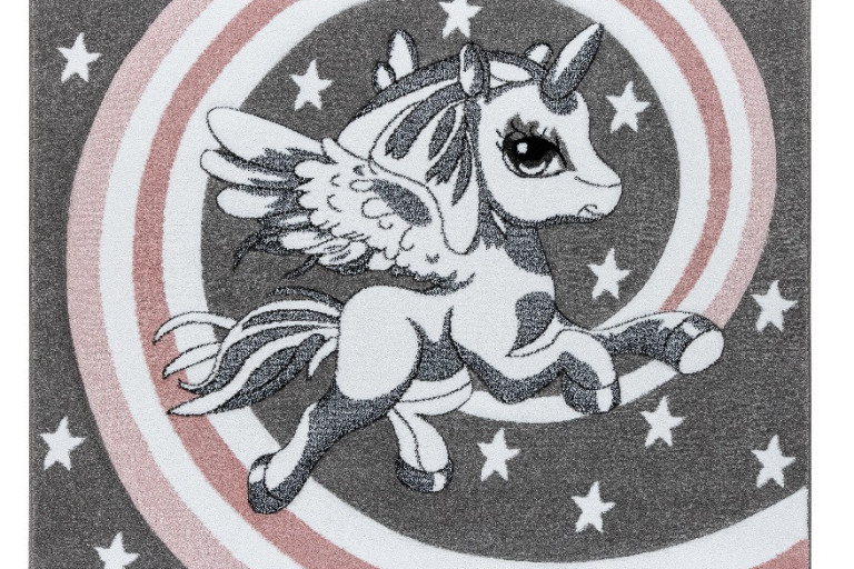 Dětský kusový koberec Petit Pony grey