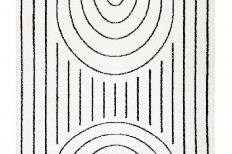 Kusový koberec Mode 8494 geometric cream/black