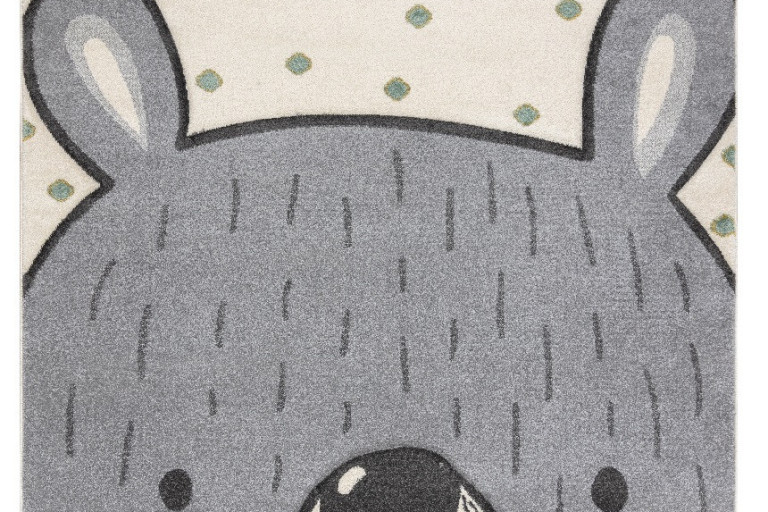Dětský kusový koberec Petit Bear cream