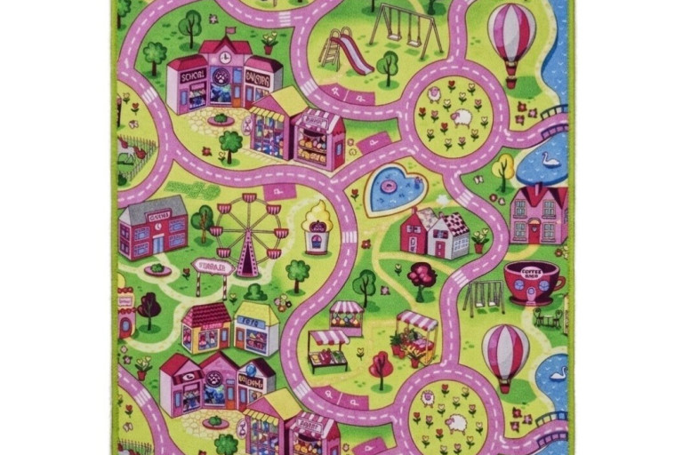 Dětský kusový koberec silnice Sweet Town