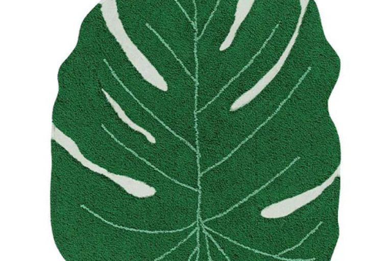Ručně tkaný kusový koberec Monstera Leaf