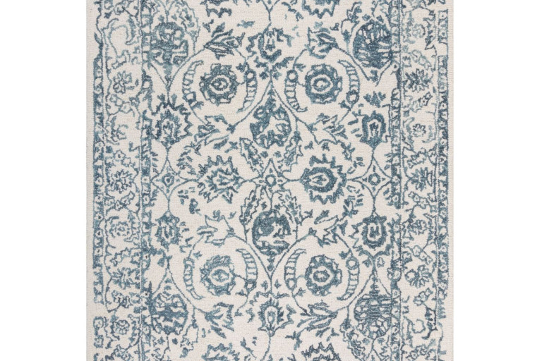 Kusový koberec Wool Loop Yasmin Ivory/Blue