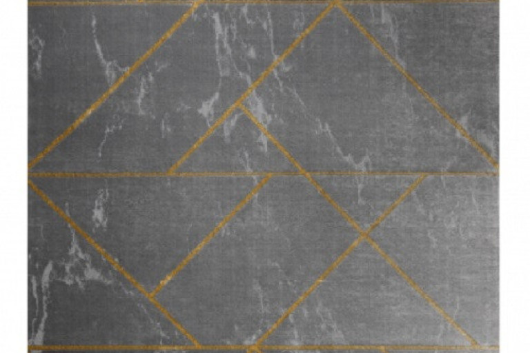Kusový koberec Emerald geometric 1012 grey and gold