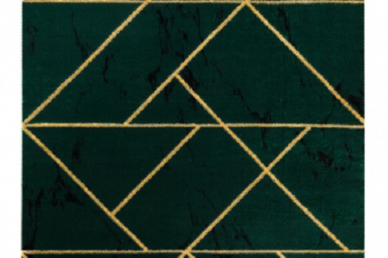 Kusový koberec Emerald geometric 1012 green and gold