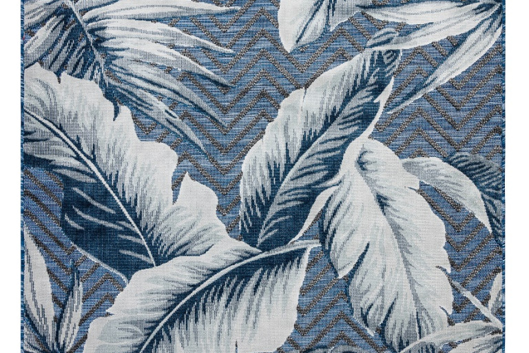 Kusový koberec Botanic 65242 Feathers navy – na ven i na doma