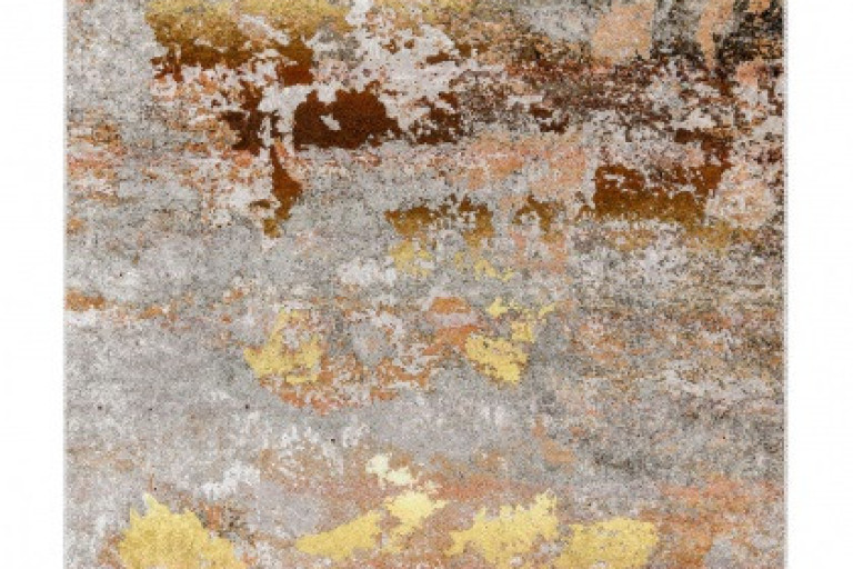 Kusový koberec Miro 51463.802 Abstraction grey / gold