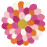 Kusový koberec Funky flower 42702