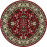 Kusový koberec TEHERAN T-117 red kruh