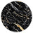 Kusový koberec Allure 1963 black/gold kruh