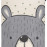 Dětský kusový koberec Petit Bear cream