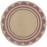 Ručně všívaný kusový koberec Lois Scallop Purple kruh