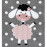 Dětský kusový koberec Petit Dolly sheep grey