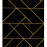 Kusový koberec Emerald geometric 1012 black and gold