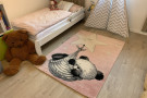Kusový koberec Kiddo A1083 pink - medvídek růžový