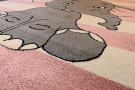 Kusový koberec Kiddo A1087 pink - růžové slůně